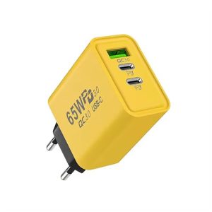 Pipestation EU 2 Pin to USB and PD Plug Travel Adapter Charger | Euro Wall Adaptor with 1 USB-A Port and 2 USB-C Port | European Universal Power Charging compatible with iPhone Samsung Smartphone