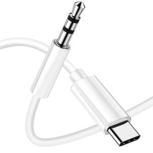 Aux to usb c Cable for iPhone in Car，USB C to 3.5mm Audio Aux Jack Compatible with iPhone 15 Pro Max