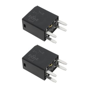ECSiNG 2PCS Car Power Relay Replacement Compatible with Regal Compatible with Cruz Compatible with Cadillac OE 68083380AA 4PIN Automobile Relay Black