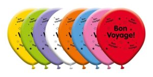 Latex Bon Voyage Balloons | Farewell Party Balloons Pack of 8