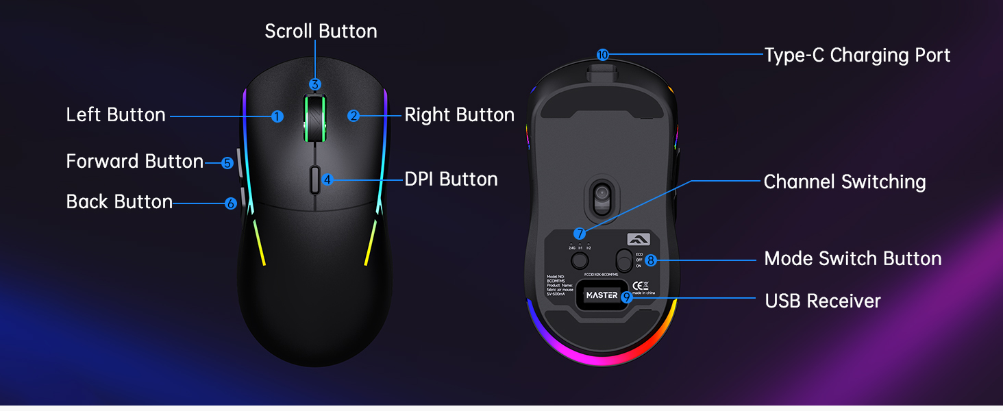 rechargeable mouse wireless wireless bluetooth mouse wireless computer mouse