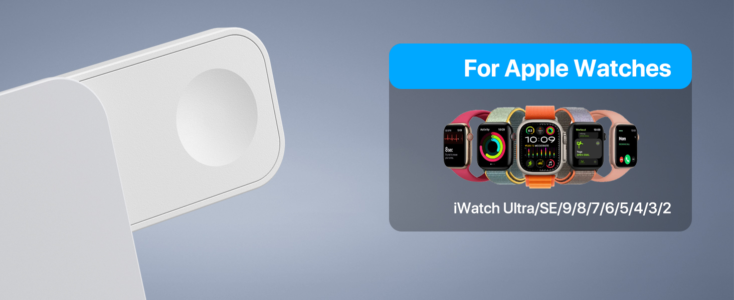 foldable wireless charger 3 in 1