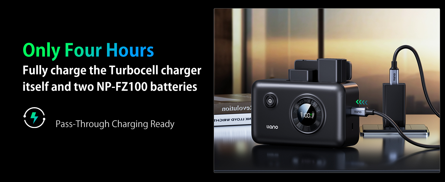 Fully charge the TUrbocell charger itself and two npfz100 batteries