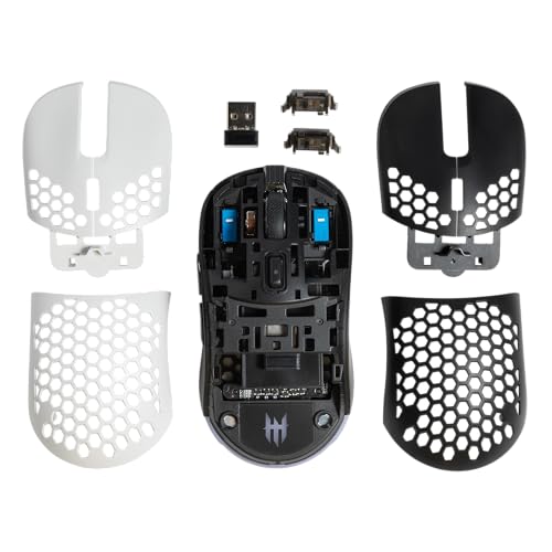 TECWARE Pulse Elite Wireless Gaming Mouse (Seperate Black & White Honeycomb Shells included)
