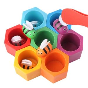 Xatteua Wooden Bee Toy Set