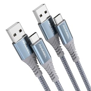 ANMIEL USB C Charger Cable 2M+2M USB C Cable 3A Fast Charging