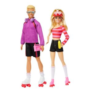 Barbie Fashionistas Set with 2 Fashion Dolls & 6 Accessories