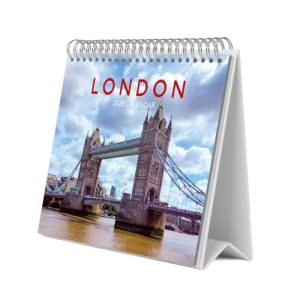 Grupo Erik Desk Calendar 2025 - London | 8 x 7 inches - 20 x 17 cm | 12 Month Desk Planner