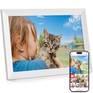 GGUA 10.1 Inch Digital Photo Frame Wifi Built in 32GB Memory