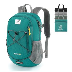 SKYSPER Foldable Small Backpack – 20L Lightweight Hiking Daypack with Chest Belt Packable Travel Rucksack for Women Me