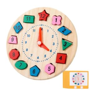 Wooden Shape Sorting Clock
