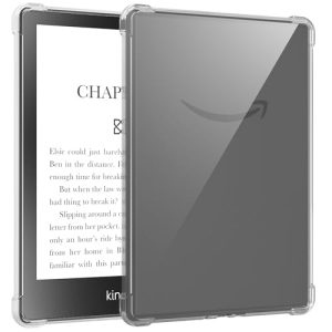 GLOBAL TECH Clear Case for 6" Amazon Kindle (11th Generation Case 2022 Release) – Ultra Soft and Clear TPU Case with Reinforced Corners – Flexible Transparent Back Cover Shell for Kindle 2022