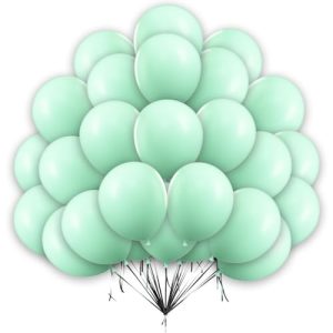 Pastel Green Balloons 15Pcs 10 Inch Macaron Baby Mint Green Latex Balloon Girls Kids Birthday Proposal Wedding Anniversary Engagement Baby Shower Party Decoratio