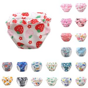 Reusable Swim Nappies Pants for Babies and Toddlers Boys and Girls Jammers Toddler Leak Proof Swim Nappy Shorts Comfortable Swimming Trunks Washable Pants