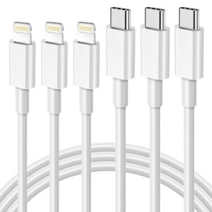 orseoose USB C to Lightning Cable 3Pack 3FT/1M