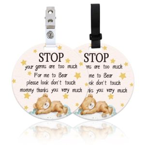 ORIGACH 2 Pack Bear Don't Touch or Kiss Baby Signs
