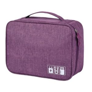 FAVORTALK Travel Pouch Protabls Travel Organiser Large Capacity Pouch Bag for Charger Hard Disk Lipstick and Concealer Multifunctional Travel Pouch for Women Travel Essentials