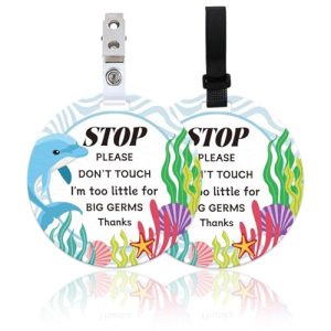 ORIGACH 2 Pack Dolphin Don't Touch or Kiss Baby Signs