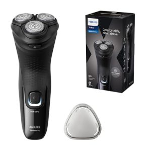 Philips Electric Shaver Series 3000X - Wet & Dry Electric Shaver for Men in Deep Black