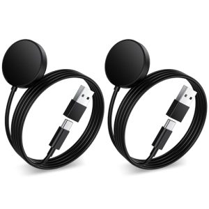 2 Pack USB C Charger for Samsung Galaxy Watch 6/6 Classic/5/5 Pro/4 Classic/3
