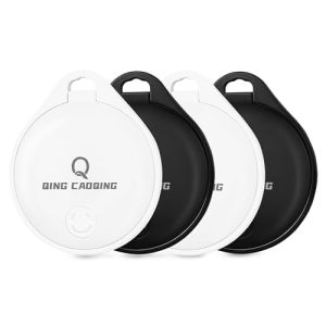 QING CAOQING Air Tracker Tag 4 Pack with Find My App(iOS ONLY)