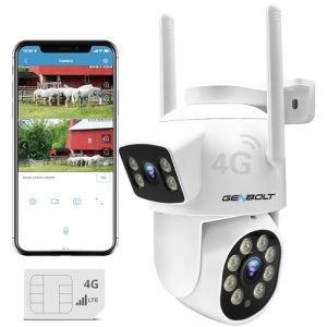 GENBOLT 3G/4G LTE Security Camera Outdoor No WiFi