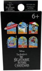 Loungefly - Walt Disney - The Nightmare Before Christmas - 4 Pack Pin Set - Jack Skellington - TNBC - Blind Box Enamel Pins - Cute Collectable Novelty Brooch