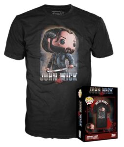 Funko Boxed Tee: John Wick 3- John Wick - Large - T-Shirt - Clothes - Gift Idea - Short Sleeve Top for Adults Unisex Men and Women - Official Merchandise - Movies Fans
