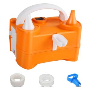 HUIYOPU Electric Balloon Pump Electric 400W Mini Balloon Machine Portable with Dual Nozzle Balloon Inflator for Party Wedding Festivals Anniversary