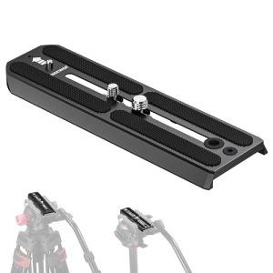 NEEWER 501PL Tripod Quick Release Plate Compatible with Manfrotto MVH500AH MVH502AH