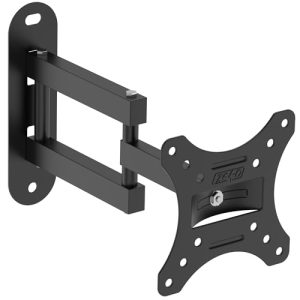 ZENO TV Wall Bracket | TV Wall Mount | TV Bracket for 10-30" Screens | Slim TV Bracket | Swivels Tilts TV Mount | Max VESA Size 100x100mm | 15KG Capacity | 180° Swivel | 360° Rotation | 15° Til