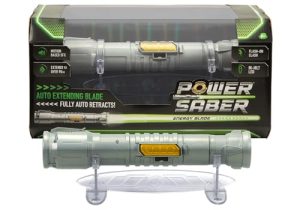 Power Saber: Green | Auto Extending 30" LED Energy Blade | With Motion Based Light and Sound Effects | Recommended Ages 6+