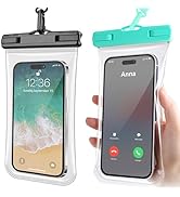 [3D Curved] Waterproof Phone Pouch, IPX8 Holiday Essentials Travel Essentials Accessories, Water ...