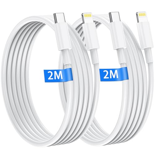 2M 2Pack USB C to Lightning Cable