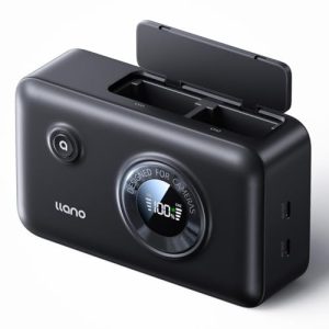 llano 2-in-1 NP-FZ100 Portable Camera Dual Fast Battery Charger