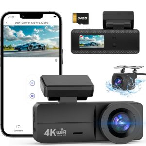 DYNACAM Dash Cam Front and Rear 4K+1080P