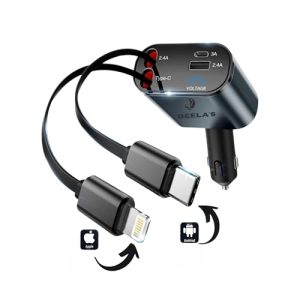 Beela's 120W Retractable Car Charger