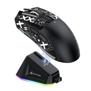 ATTACK SHARK X11 Gaming Mouse with Magnetic Charging Dock