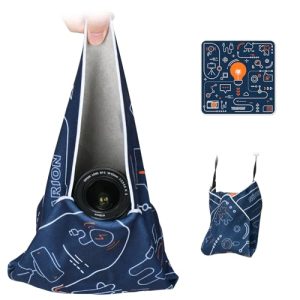 TARION Camera Lens Wrapping Protecter- Self-Adhesive Camera Wrap Dustproof Magic Cloth for Photographers Lightweight Foldable Wrapper for DLSR SLR Lens Camera Accessories 14.6x14.6(37x37cm) Eureka