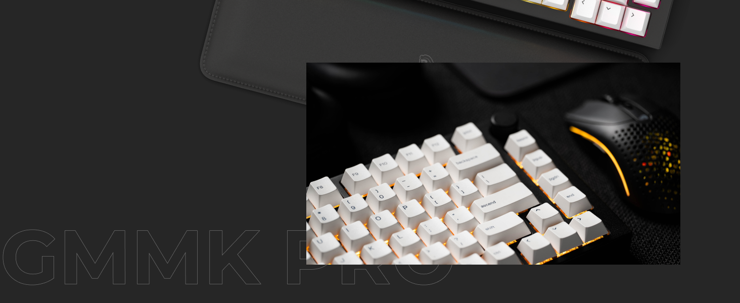 Glorious Gaming GMMK PRO 75% - Modular Mechanical Gaming Keyboard, TKL, 1.5kg Frame, Customisable