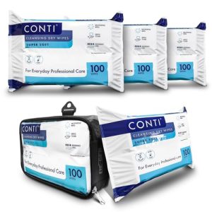 RE-GEN FlexPouch Dry Wipe Dispenser & Conti Super Soft 30x22cm Patient Cleansing Wipes