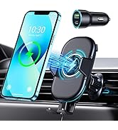 Mohard Bluetooth 5.3 Car Adapter, [PD 30W & QC3.0 18W] Fast Car Charger FM Bluetooth Transmitter,...