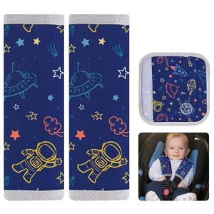 MHJY Car Seat Belt Pads 2Pcs Baby Seatbelt Strap Cover Kids Stroller Strap Covers Universal Harness Pads Shoulder Pads for Newborns Infants