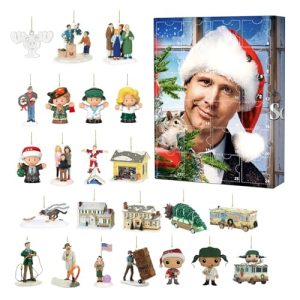 National Lampoon's Vacation Advent Calendar 2024-24 Day Christmas Countdown Calendar with 24 Acrylic Flat Pendant
