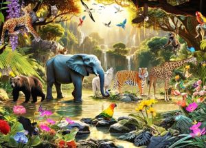 Puzzles 1000 Pieces for Adults jigsaw puzzles for adults 1000 Piece Puzzle Educational Games-Wild Animals.