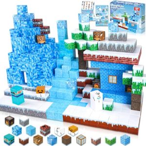 Magnetic Blocks - 100PCS Magnetic Blocks Build Frozen Castle Magnet World - Magnetic Toys for Montessori Toddler Christmas Birthday Gifts - STEM Sensory Toys for 3 4 5 6 7 8 9 10 Year Old Girls