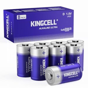 KINGCELL D Batteries 8 Pack