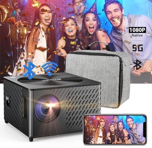 [Electric Keystone ±50° 8D/4P] OTOUCH Projector 4K 26000LM 5G WiFi Bluetooth Projector Native 1080P w/PPT/Phone Mirror/Dual HiFi Speakers/50% Zoom/500'' for PC TV Stick iOS/Android Switch 2024 New