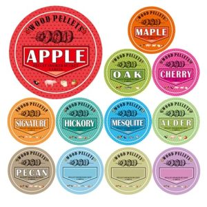 Smoker Grill Pellet Label Stickers