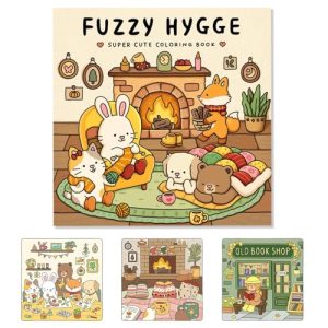 Zankie Fuzzy Friends: Super Cute Coloring Book for Adults and Teens - Cute Animals Coloring Book | Cozy Friends Coloring Book